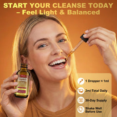 Newpie Candida Cleanse Drops label close-up highlights trusted botanical blend