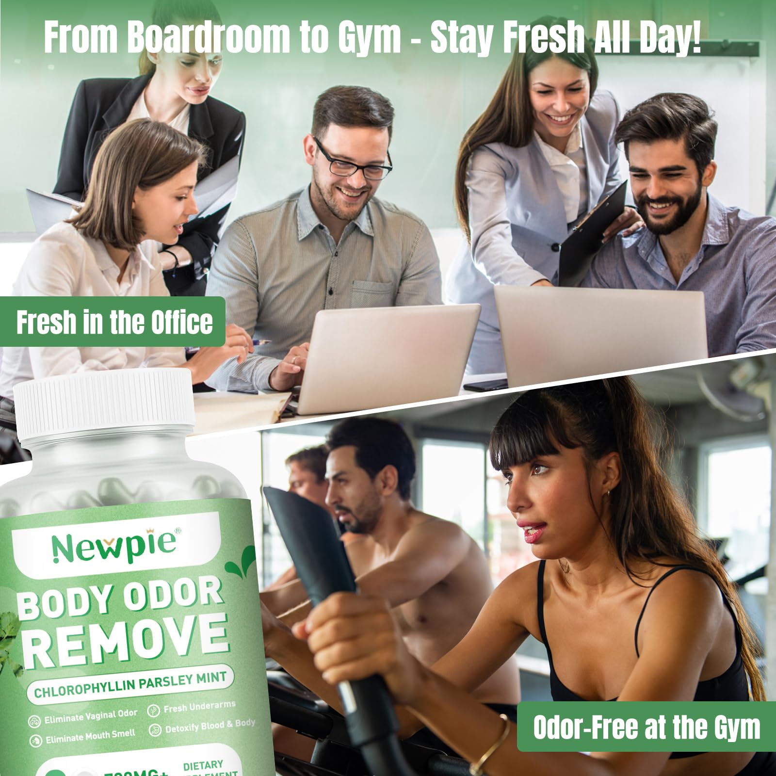 Newpie Chlorophyll daily-use pills ready for consistent freshness