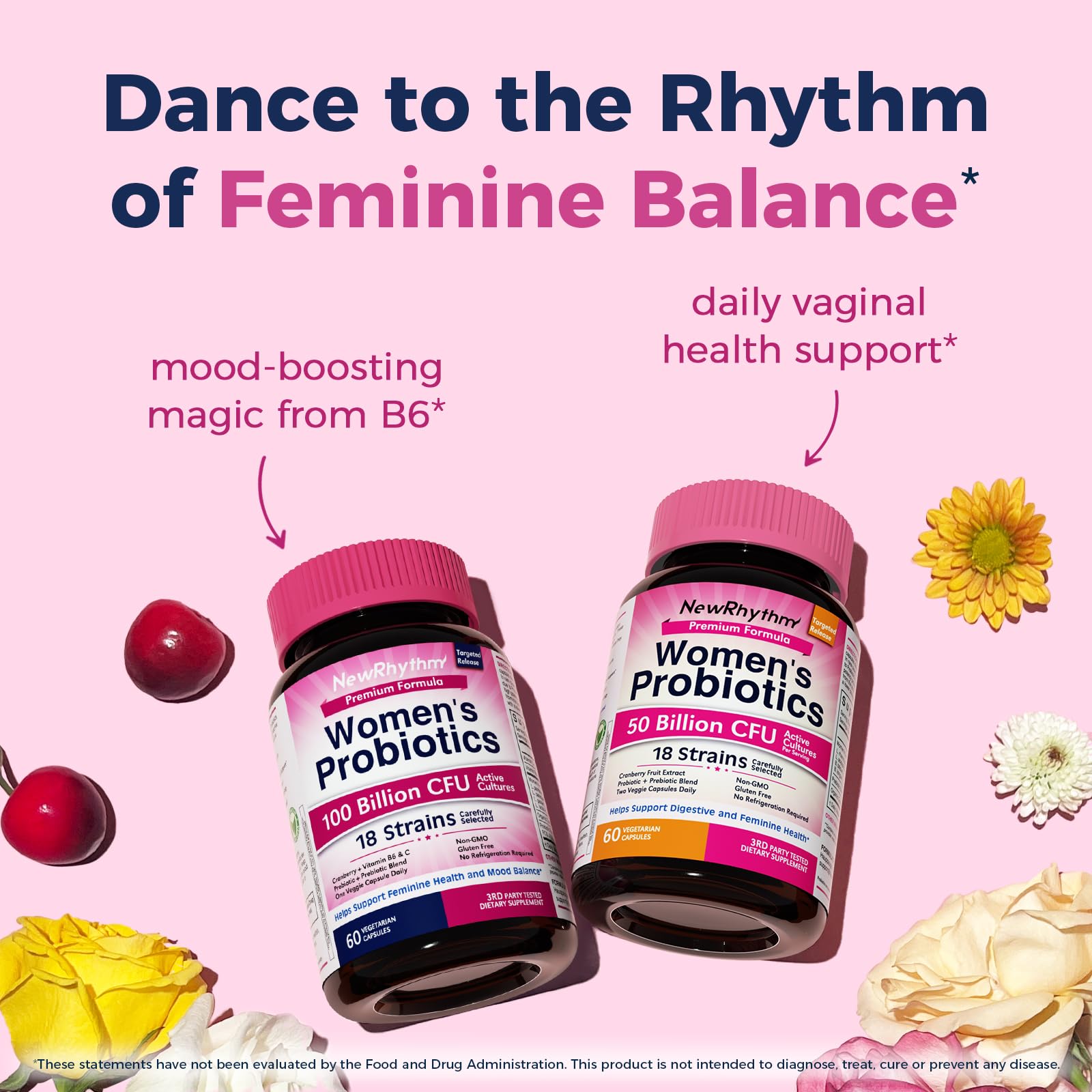 NewRhythm Probiotics 18 strains support diverse gut microflora