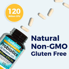 NewRhythm Probiotics 36 strains container emphasizes diverse gut support.