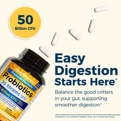 NewRhythm Probiotics label closeup highlights 50B CFU and targeted release.