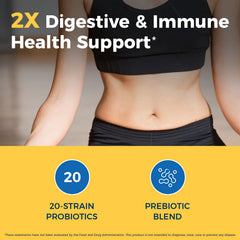 NewRhythm Probiotics box packaging conveys premium quality and US production.