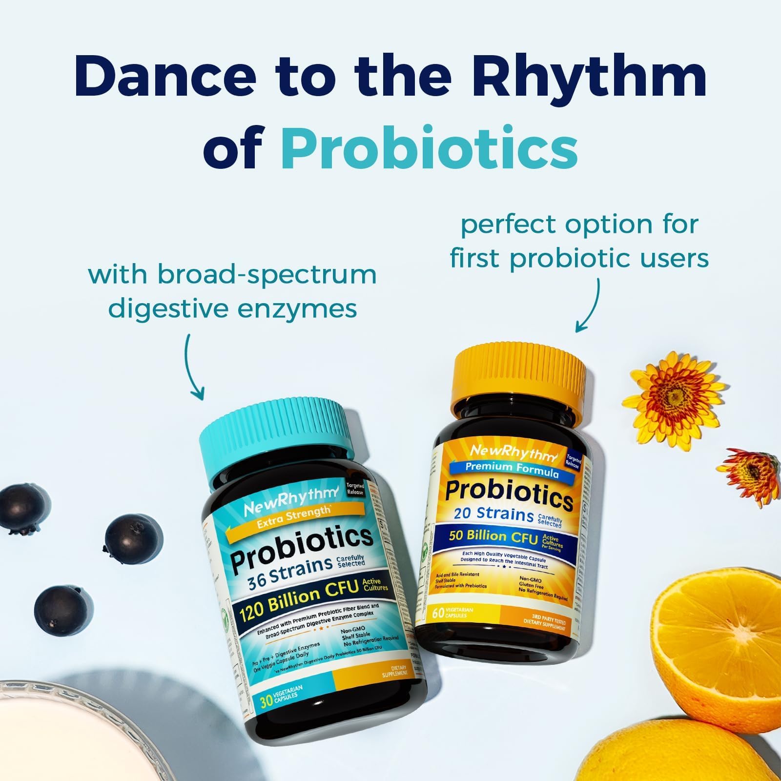 NewRhythm USA-made label on jar signals quality and purity.