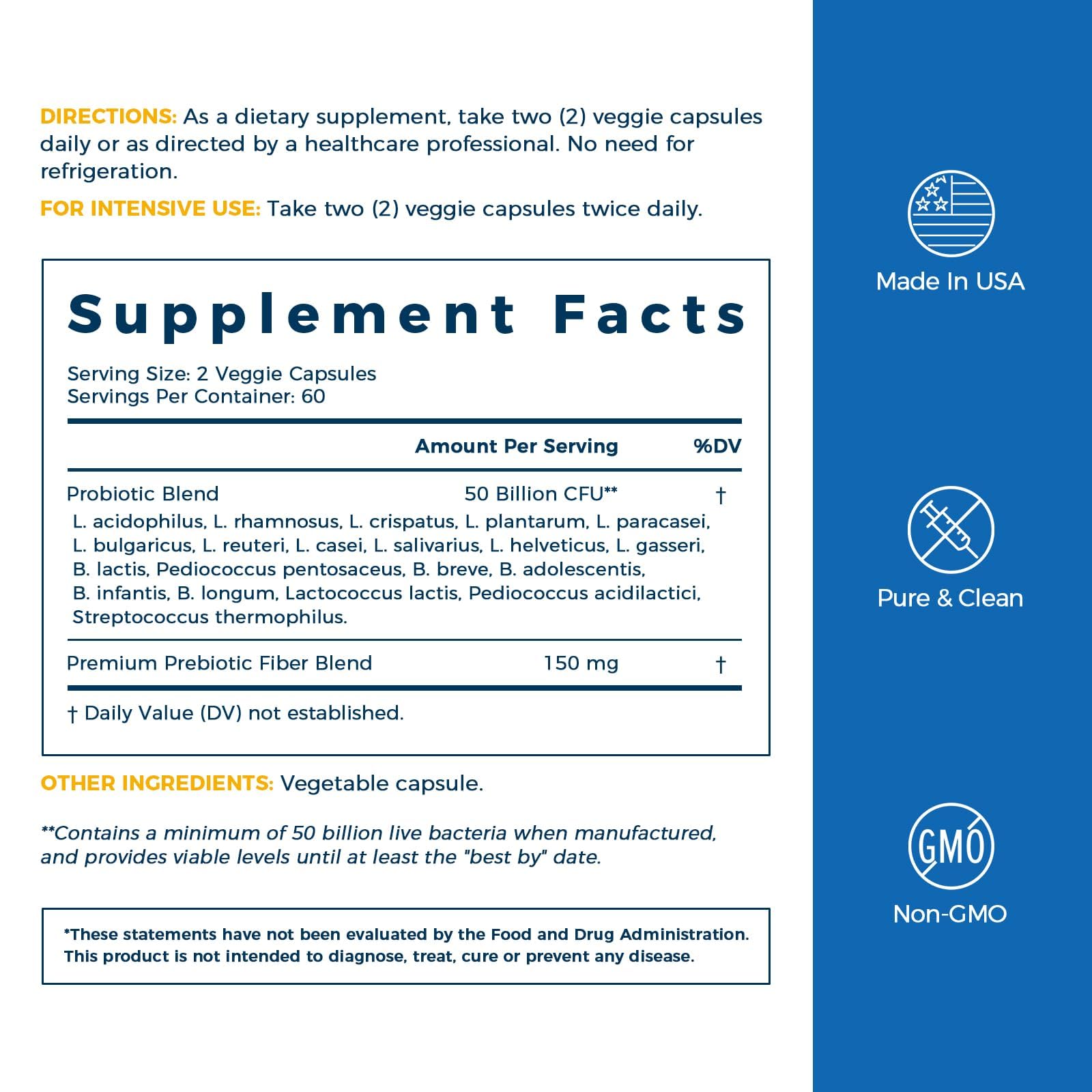 NewRhythm Probiotics origin from a New York facility seal.