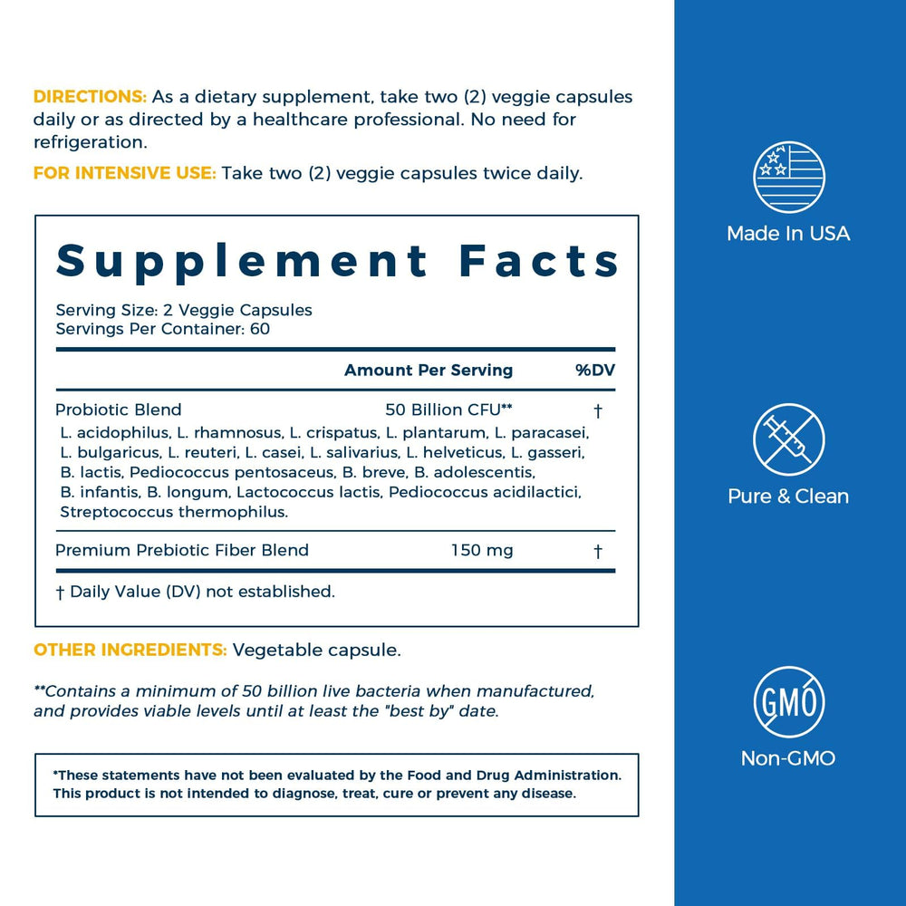 NewRhythm Probiotics origin from a New York facility seal.