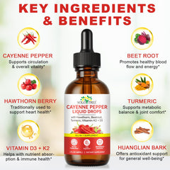 Newseel Cayenne Pepper Drops pour shows easy beverage addition