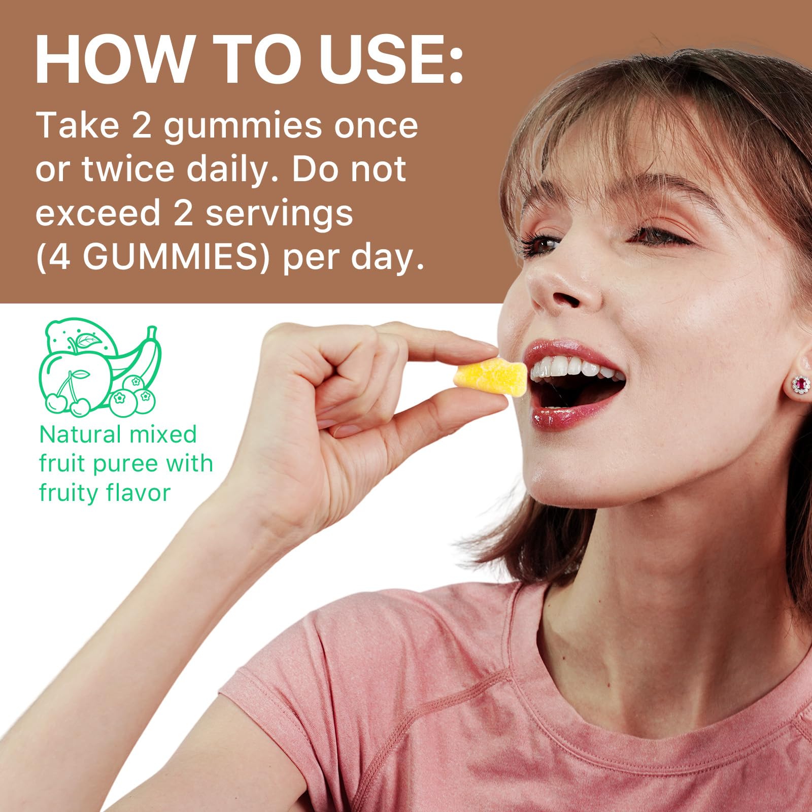 Newseel Lions Mane Gummies 80-count container for month-long use.