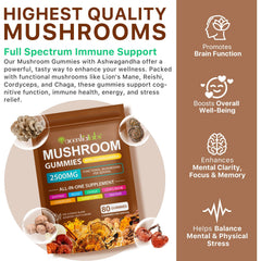 Newseel Lions Mane Gummies pour showing easy serving on the go for busy days.