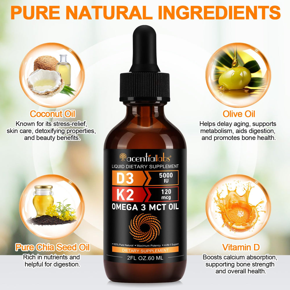newseel D3 K2 bottle side label showing ingredients and dosage