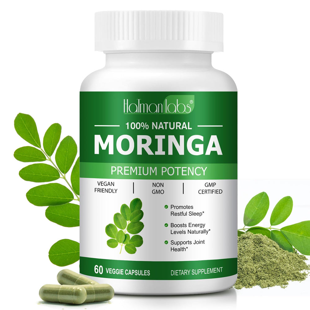 Newseel Moringa Capsules bottle front for daily energy and skin support.