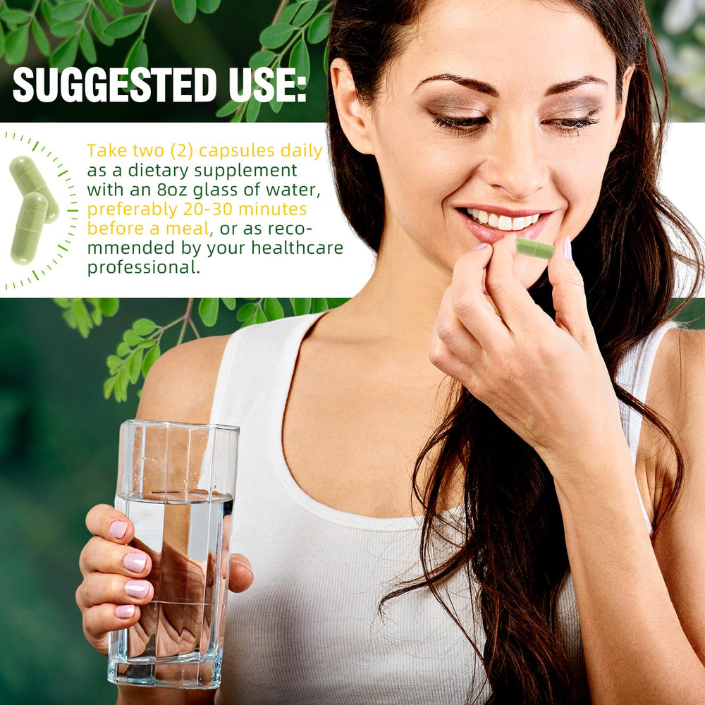 Newseel Moringa Capsules capsule texture closeup hints at quality.