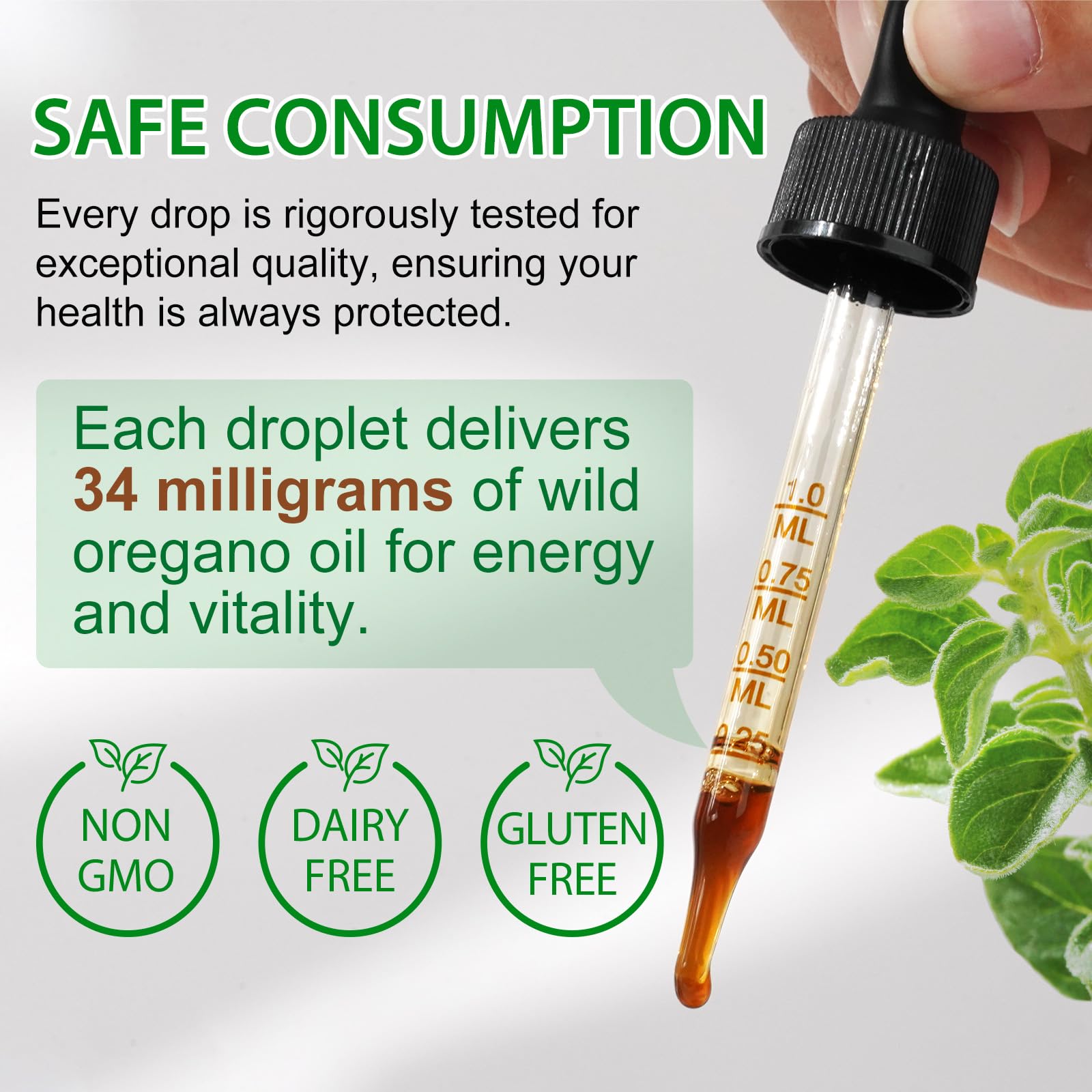 newseel oregano oil drops glass bottle closeup conveys purity and quality