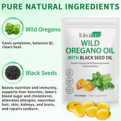 Newseel oregano oil softgels capsules highlight easy daily ingestion.