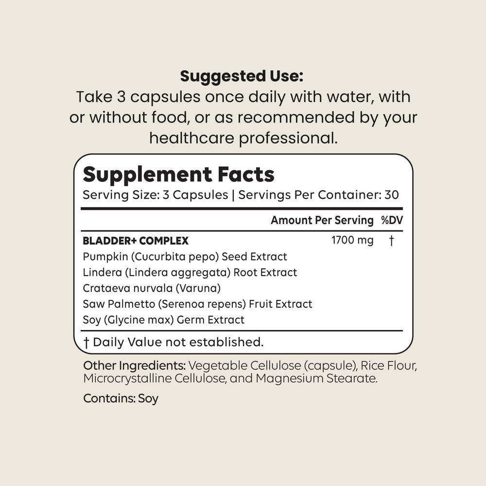 Newt Bladder Plus packaging communicates non-GMO and gluten-free wellness.