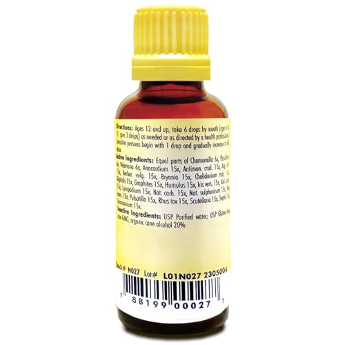 Newton Homeopathics Organic cane alcohol label highlights natural formulation.