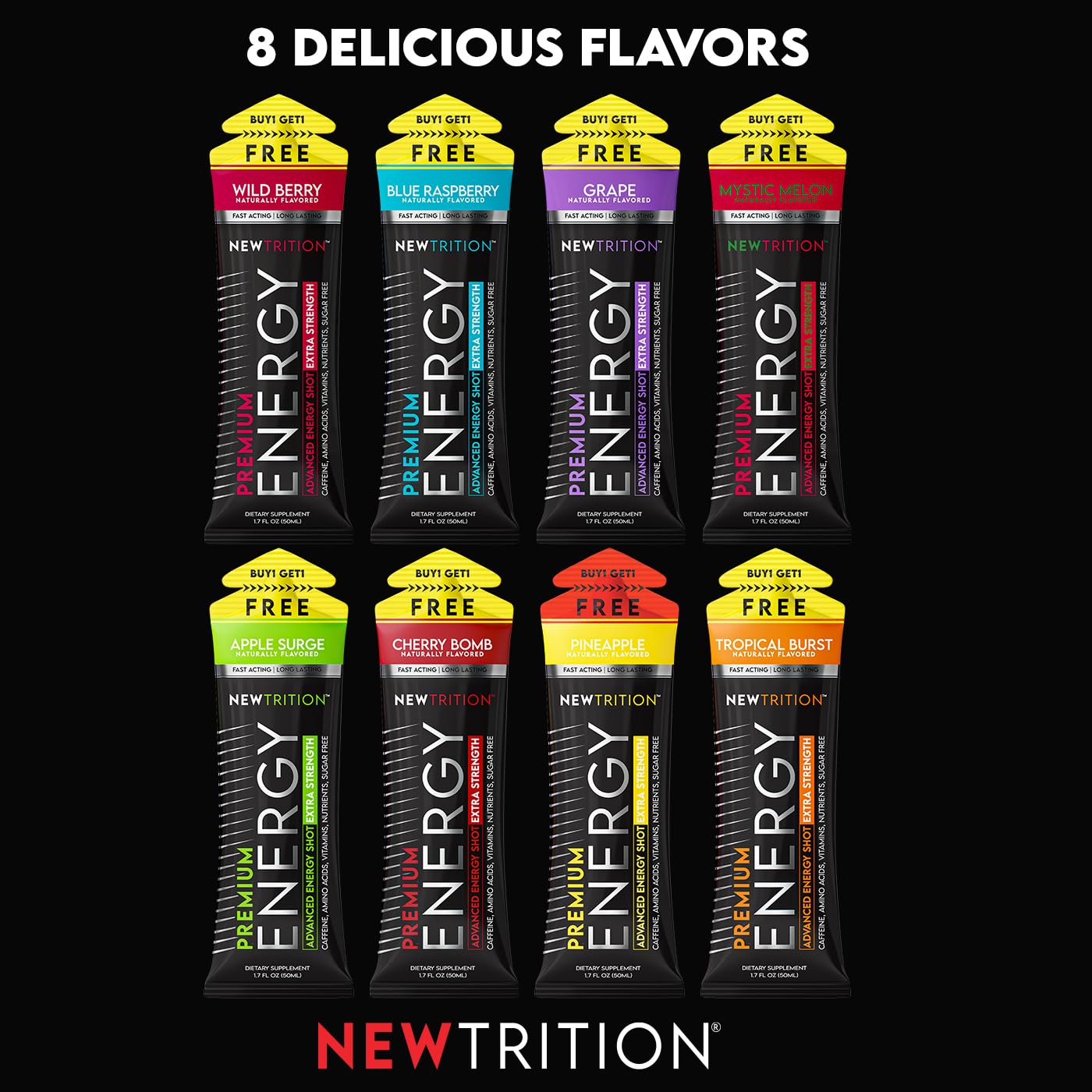NewTrition energy shot ready in a gym bag for workouts and study sessions