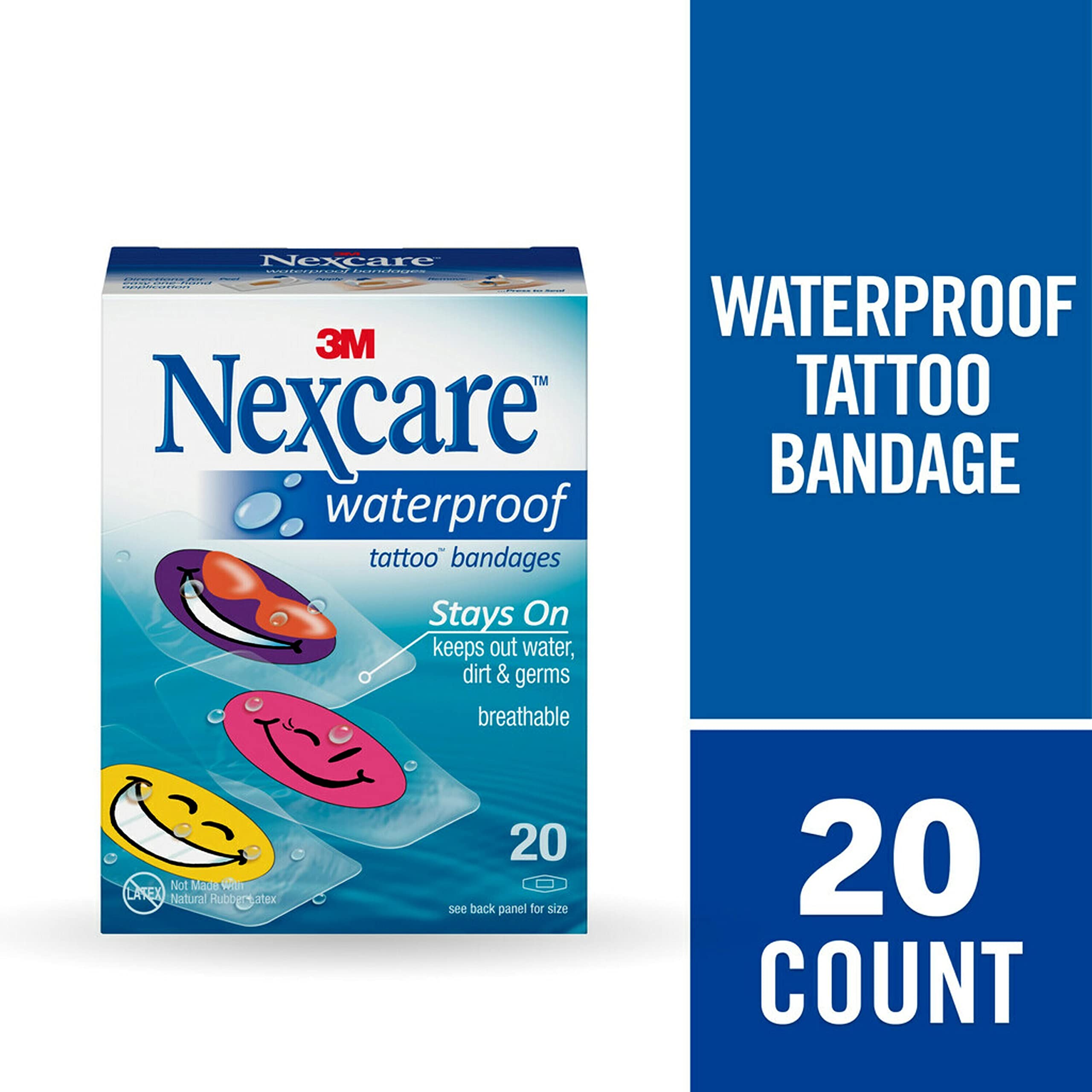 Nexcare bandages offer a 360-degree seal around the pad for protection.