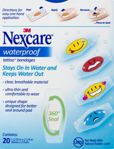 Nexcare kid-friendly bandages stay on in swim and rain for active kids.