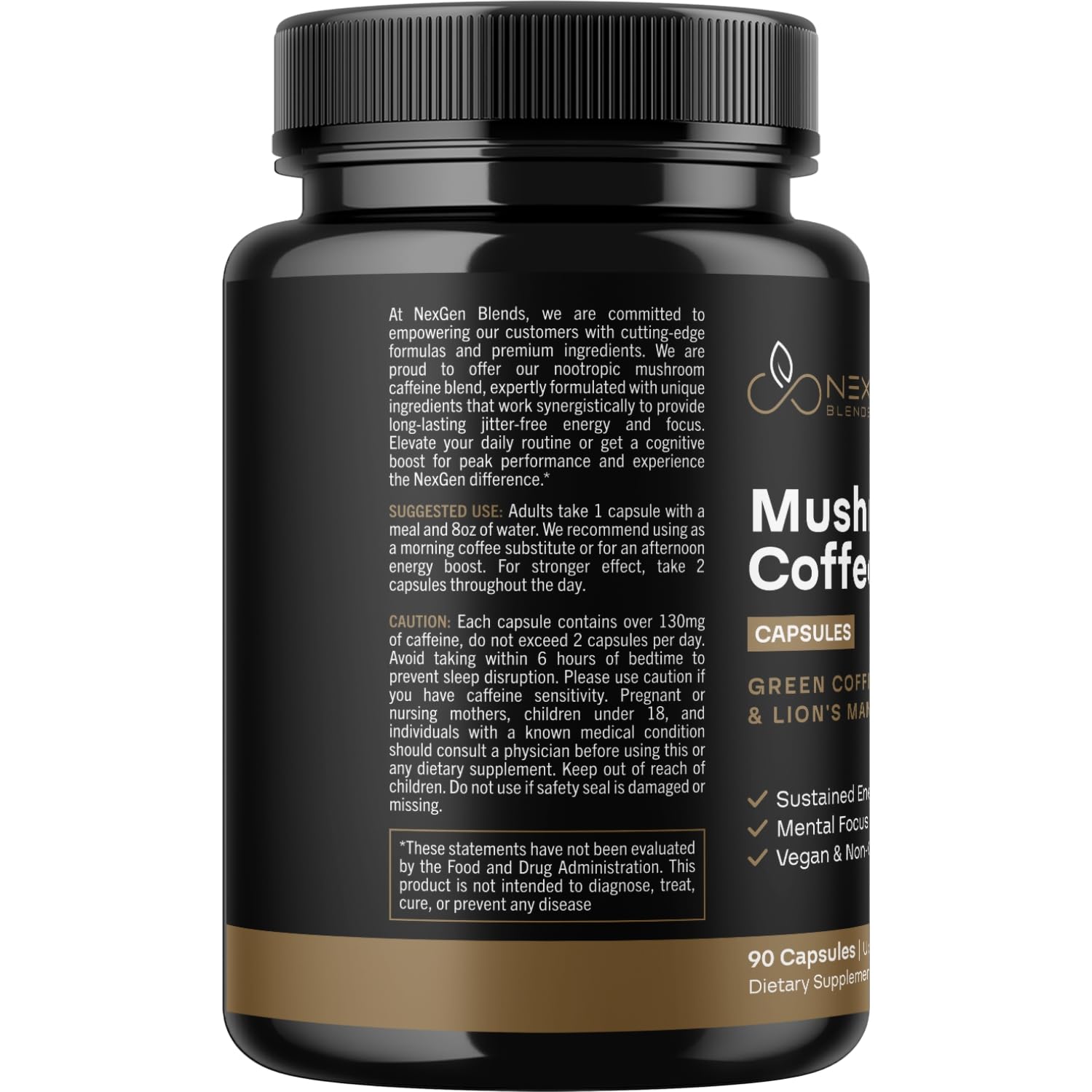 Morning routine lifestyle shot with NexGen blends for steady energy