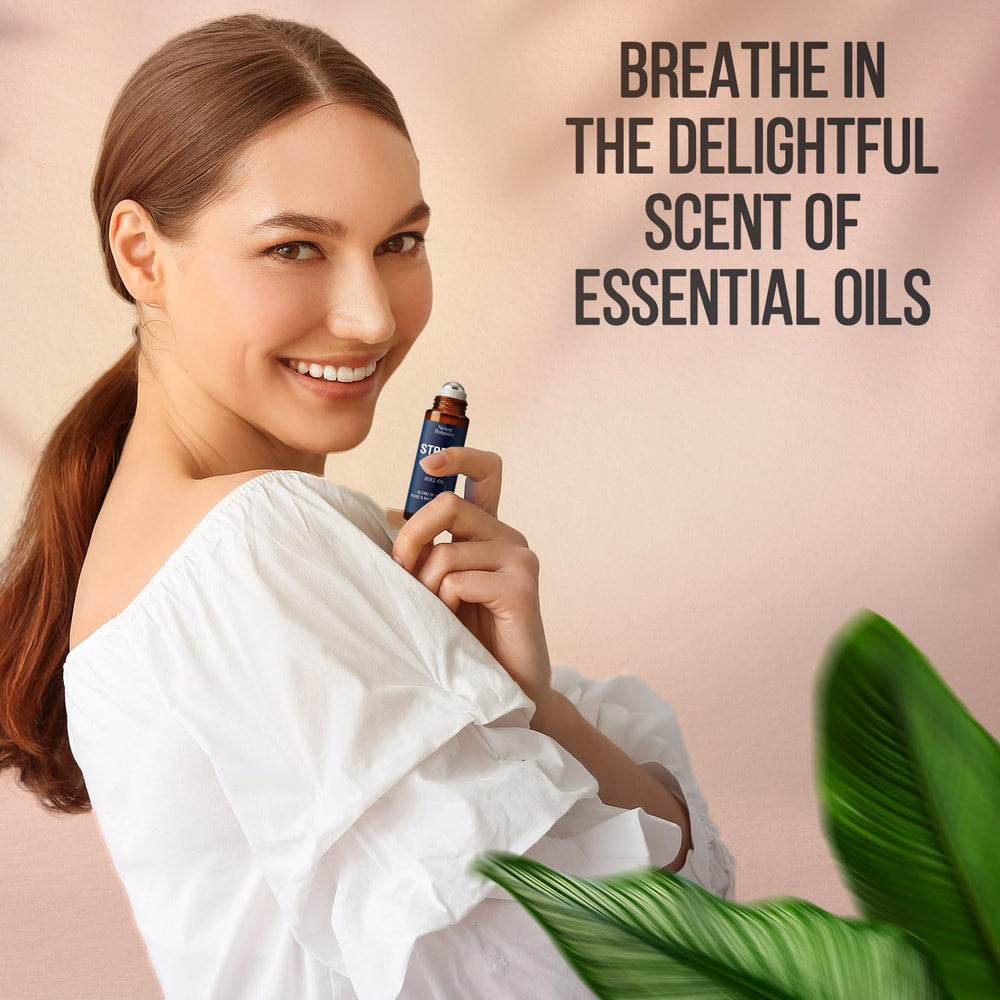 Applying behind ears with Nexon Botanics soothing oil