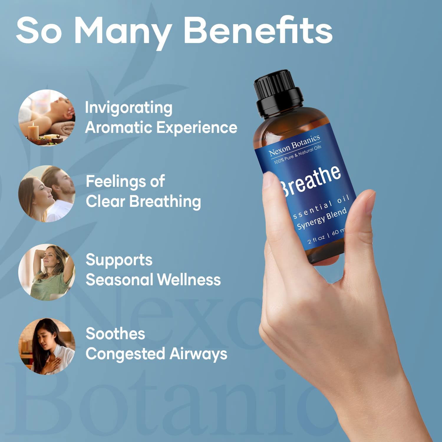 Nexon Botanics Breathe diffuser-setup for a refreshing, room-filling aroma