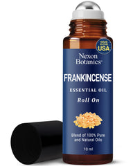 Nexon Botanics Frankincense Roll-On bottle for convenient on-the-go aromatherapy.