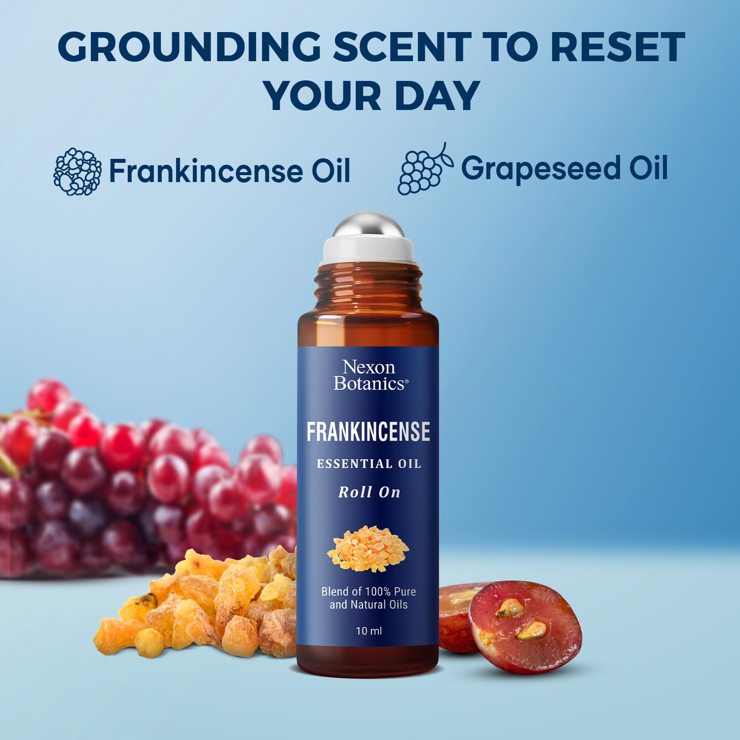 Nexon Botanics roll-on in a massage setting for targeted relief.