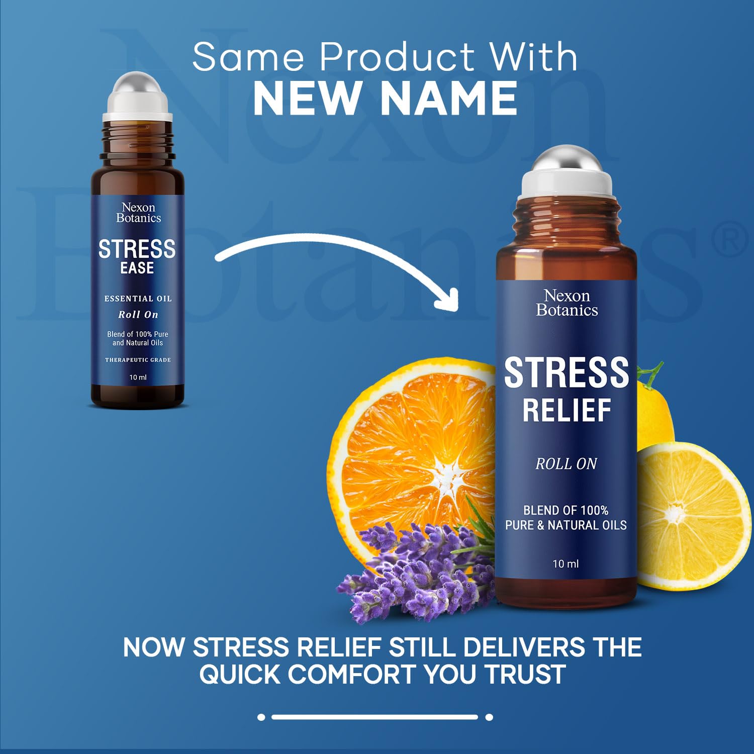 Geranium component within Nexon Botanics calming blend bottle