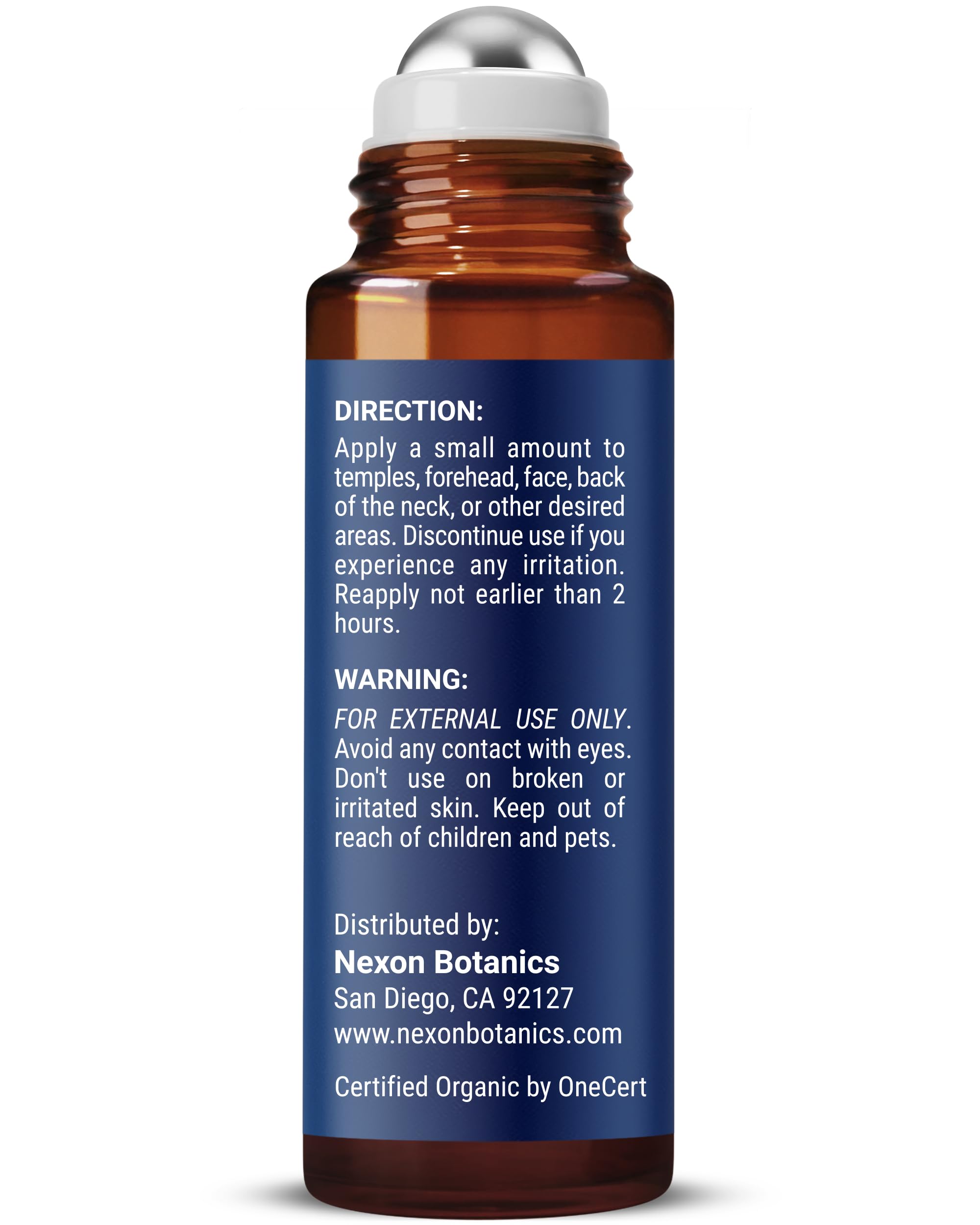 Nexon Botanics Helichrysum roll-on USA blend badge signals trusted craftsmanship