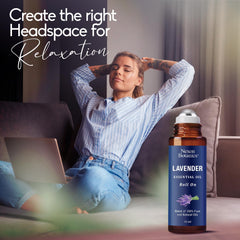Nexon Botanics Lavender Roll-On applicator tip for quick on-the-go relief.