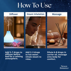 Nexon Botanics Zen Sleep lavender rosemary diffuser promotes relaxation.