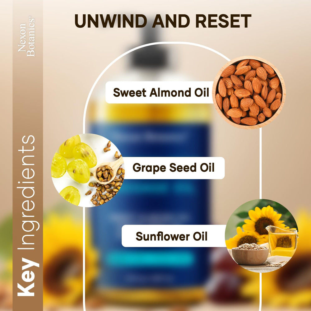 Nexon Botanics natural oils blend leaves skin hydrated without fragrance.