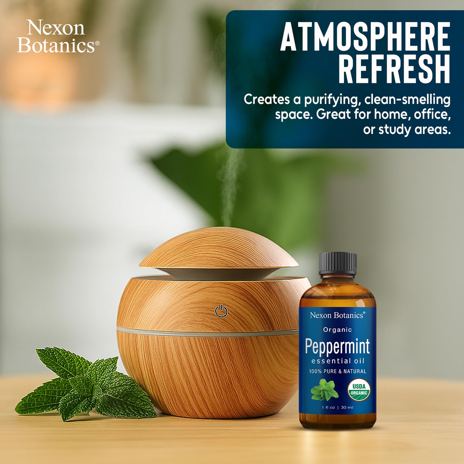 Nexon Botanics Peppermint Oil featured in DIY soap projects.