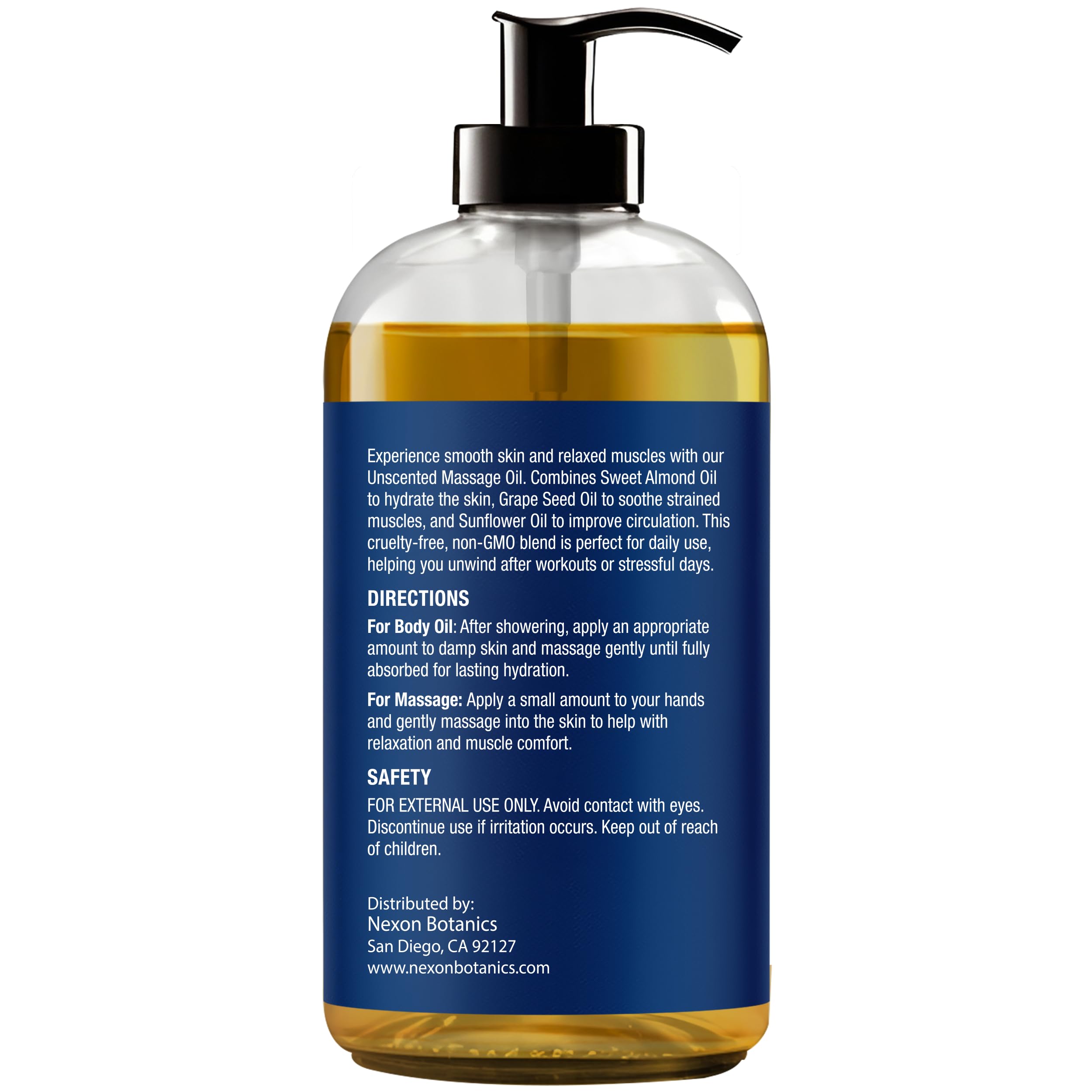 Nexon Botanics post-workout massage use supports comfortable muscles.