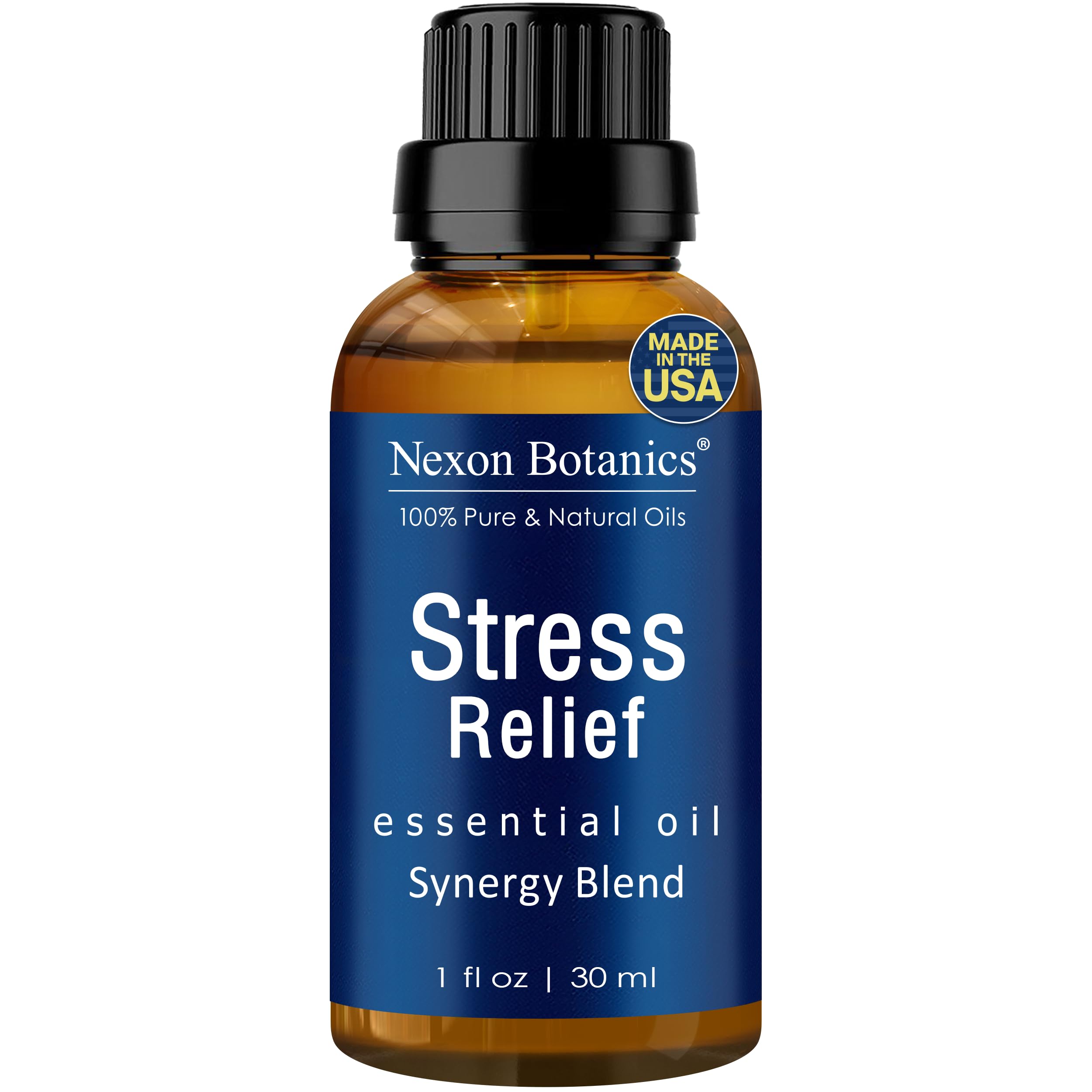 Nexon Botanics Stress Relief bottle 30ml ready for diffusion and aromatherapy use