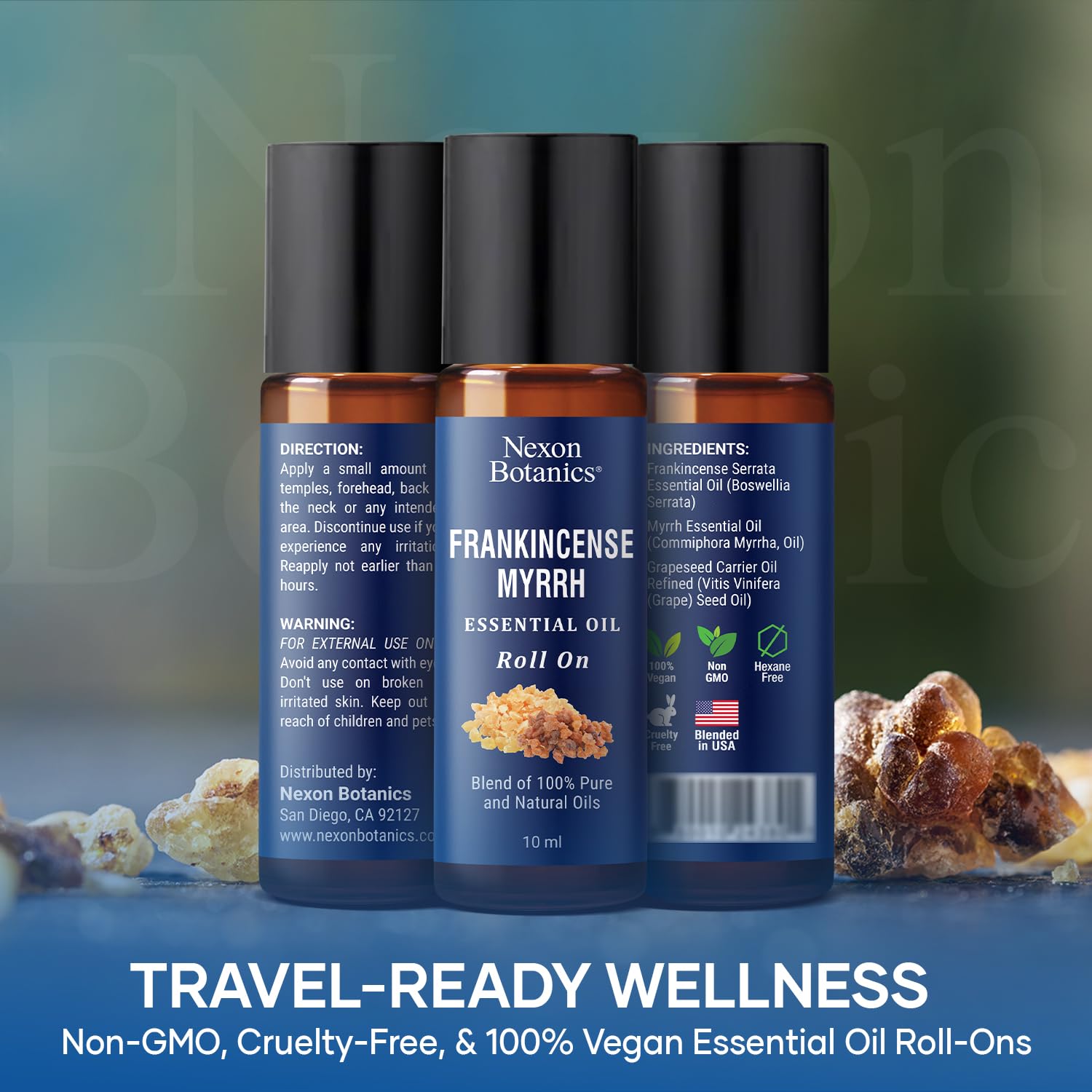 Nexon Botanics temples and neck roll-on for targeted relaxation