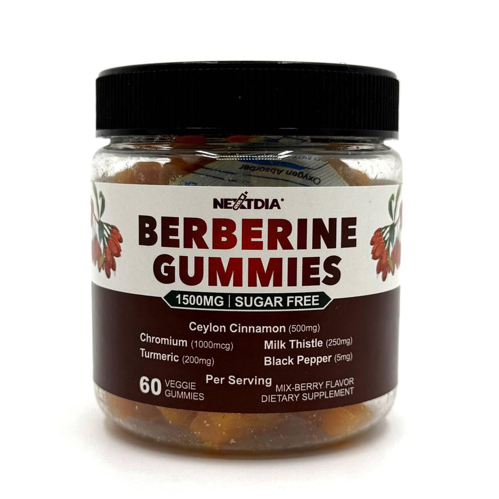 Close-up of third-party lab seal on Nextdia Berberine Gummies packaging