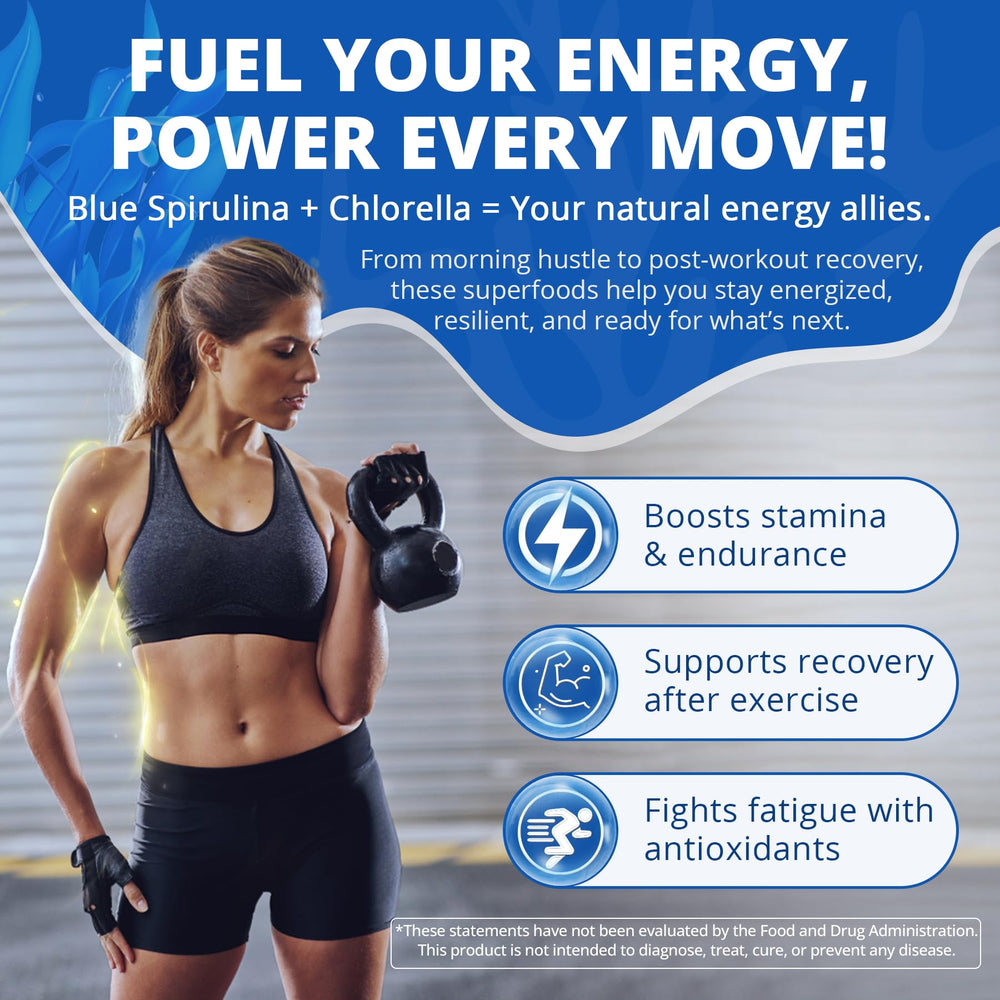 Nextdia Blue Spirulina Gummies green tea extract detail for daytime vitality