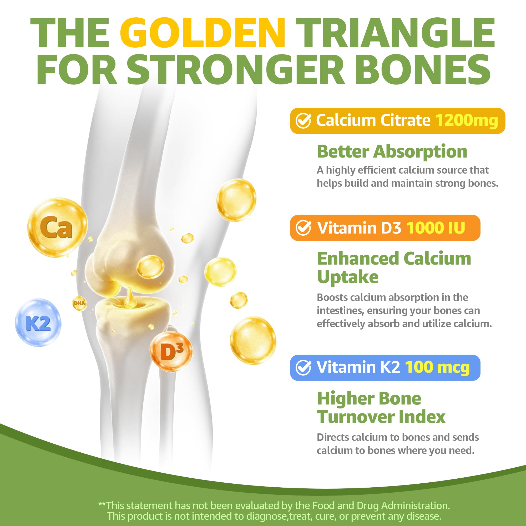 Nextdia mango gummies packaging highlighting 1200mg calcium and D3K2