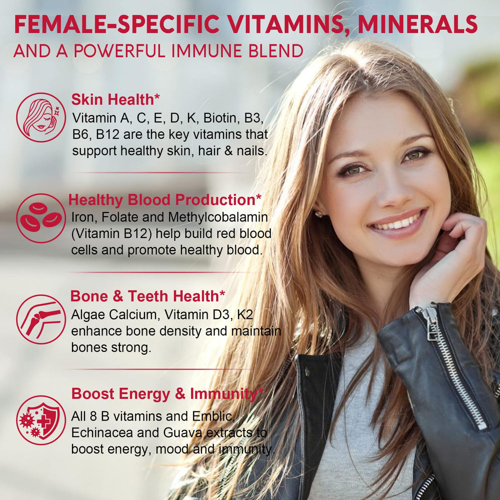 Nextdia calcium with D3 and K2 supports bones and teeth.