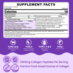 Nextdia Collagen Gummies bottle pour showing convenient daily serving for skin, hair, nails