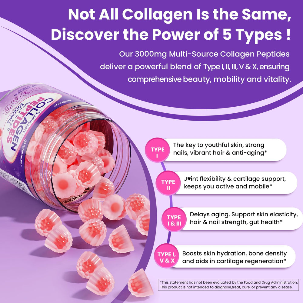 Nextdia Collagen Gummies fruit chews supporting skin, hair, and nails
