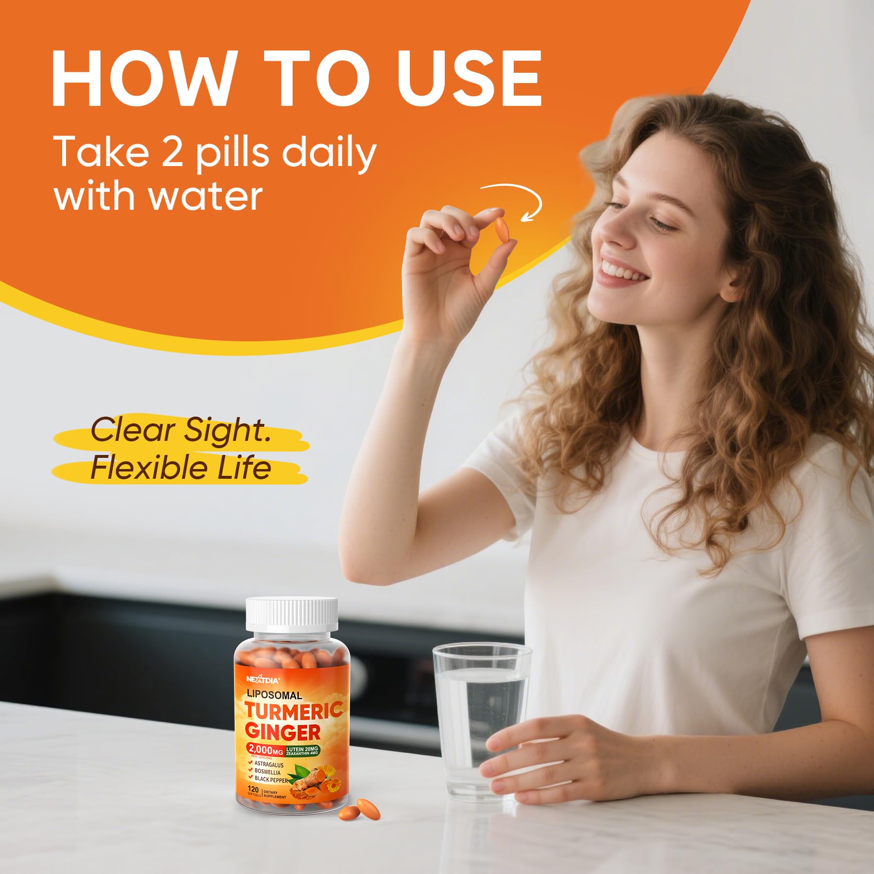 Eye-health visuals featuring lutein-zeaxanthin for visual comfort with Nextdia.