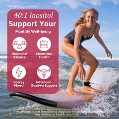 Nextdia Inositol Gummies ingredients panel with 40:1 ratio and nutrients