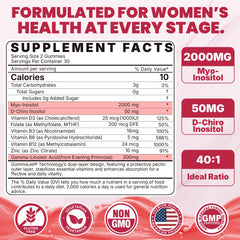 Nextdia Inositol Gummies packaging shot highlighting vegan, sugar-free formulation