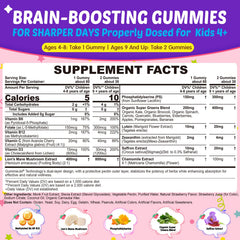 Nextdia Kids Brain Gummies close-up of strawberry gummies for improved focus during school