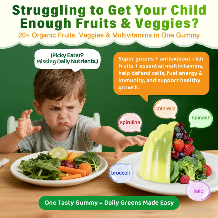 Nextdia gummies with super greens ingredients like spirulina and chlorella