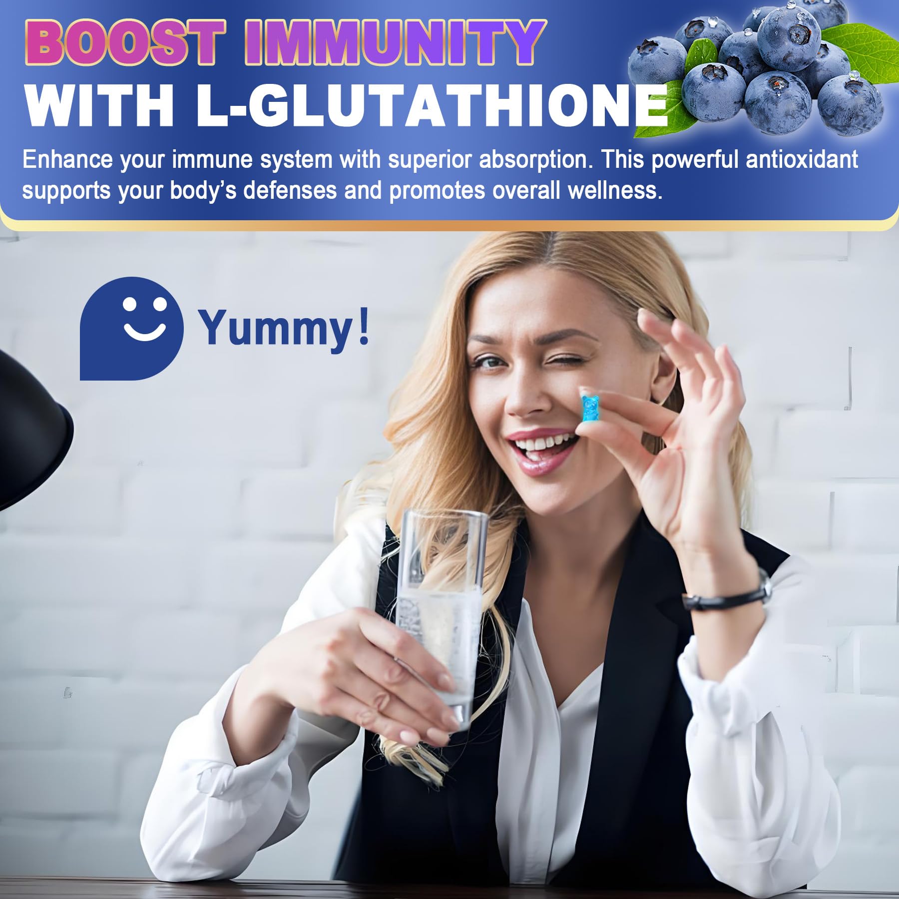 Made in USA badge near Nextdia Glutathione Gummies packaging