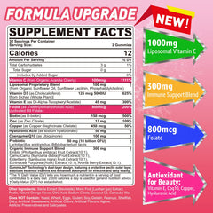 Nextdia liposomal vitamin C + D3 + zinc gummies close-up showcasing natural sugar-free formula