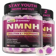 Nextdia NMNH gummies bottle front showing sugar-free daily wellness support